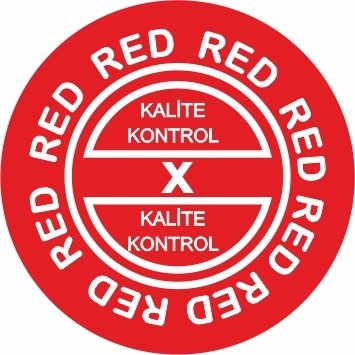 Kalite Kontrol Red Etiketi 1 Paket 1000 Adet