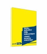 17S Kablo Etiketi (2,5x3,5cm) 1 Paket 2100 Kablo Etiketler Lazer Yazıya Uygundur Açık Renk Kablolar için uygundur