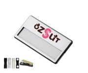 Metal Yaka Kartı Gümüş - Mıknatıs