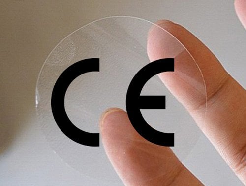 Ce Etiketi Şeffaf 1 Paket 500 Adet
