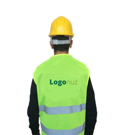Baskılı İkaz Yeleği- İnşaat Yelek-Sarı Turuncu İnşaat Fosforlu Yelek-İnşaat yeleği /Şantiye Yeleği