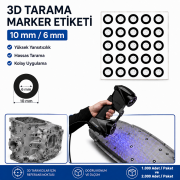 3D Tarama Etiketi | 3D Scanner Marker 10 mm / 6 mm