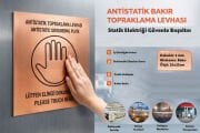 Antistatik Bakır Levha Yalıtkan Topraklama Levhası Türkçe İngilizce