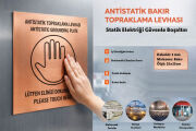 Antistatik Bakır Levha Yalıtkan Topraklama Levhası Türkçe İngilizce