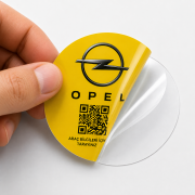 İçten Yapıştırmalı Etiket | Ters Baskı Cam Sticker
