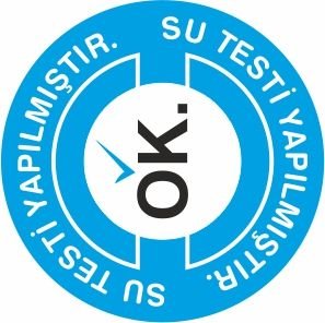 Su Testi Yapışlmıştır Etiketi 1 Paket 1000 Adet