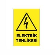 Elektrik Tehlikesi Etiketi 1 Paket 100 Adet