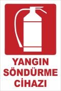 Yangın Söndürme Cihazı Etiketi 1 Paket 100 Adet