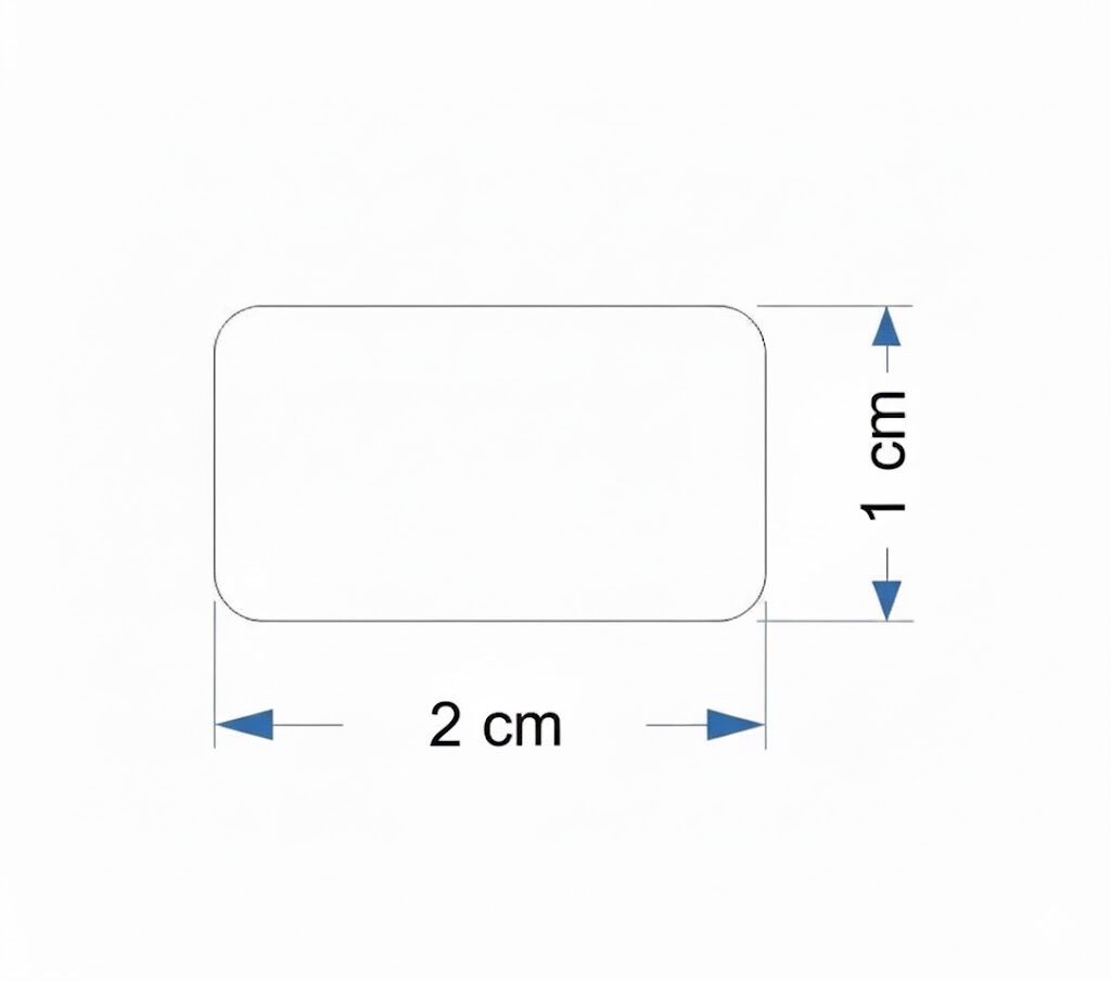 P12 - Priz Sigorta Etiketi 1 cm x 2 cm Lazer Yazıya Uygun Etiket 1 Paket 6300 Adet
