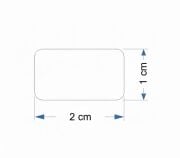 P12 - Priz Sigorta Etiketi 1 cm x 2 cm Lazer Yazıya Uygun Etiket 1 Paket 6300 Adet