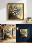 Bismillahirrahmanirrahim Altın Varak Kabartmalı Tablo