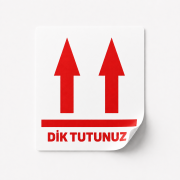 Dik Tutunuz Etiketi 1 Paket 500 Adet