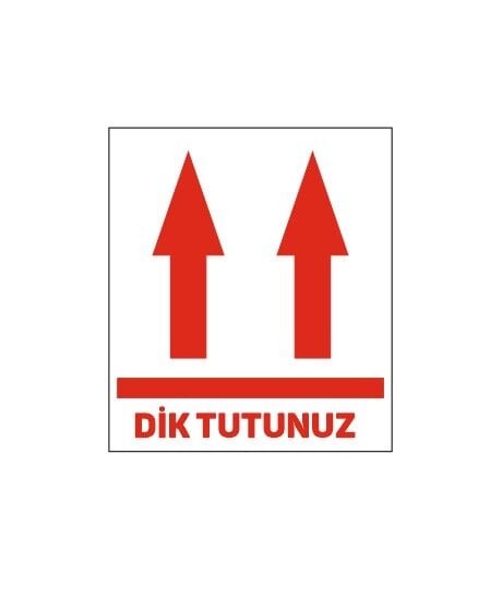 Dik Tutunuz Etiketi 1 Paket 500 Adet