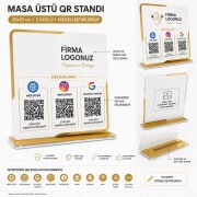 Masa Üstü QR Standı