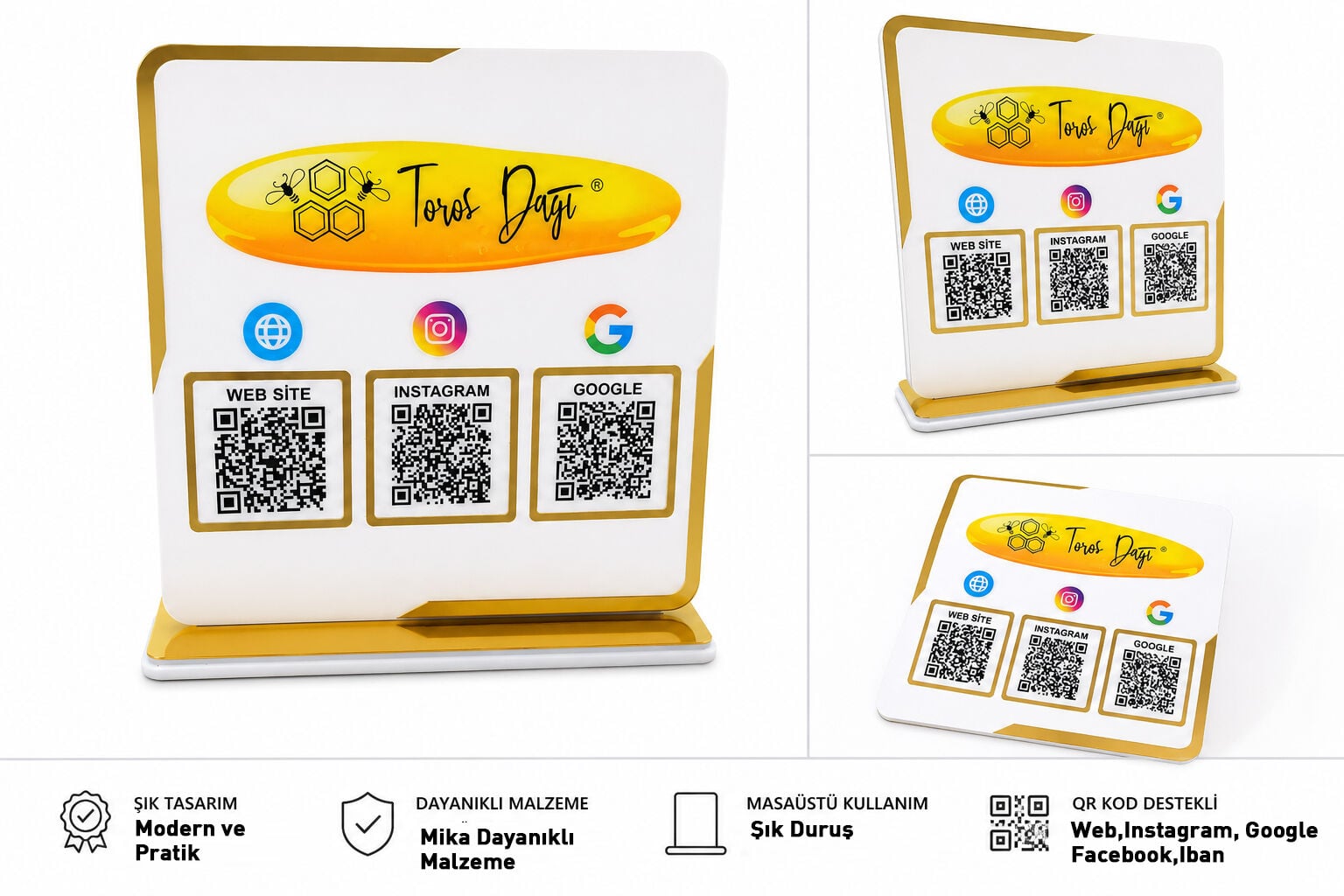 Masa Üstü QR Standı