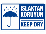 Islaktan Koruyun Keep Dry Etiketi 1 Paket 500 Adet