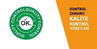 Kontrol Edildi Ok Etiketi