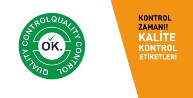 Kontrol Edildi Ok Etiketi